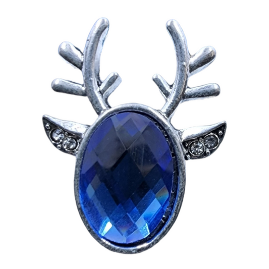 Blue and Silver Reindeer Snap