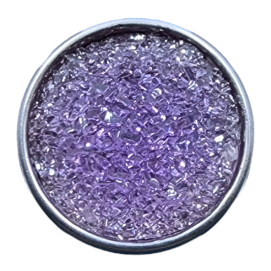 Purple Faux Crystal Snap