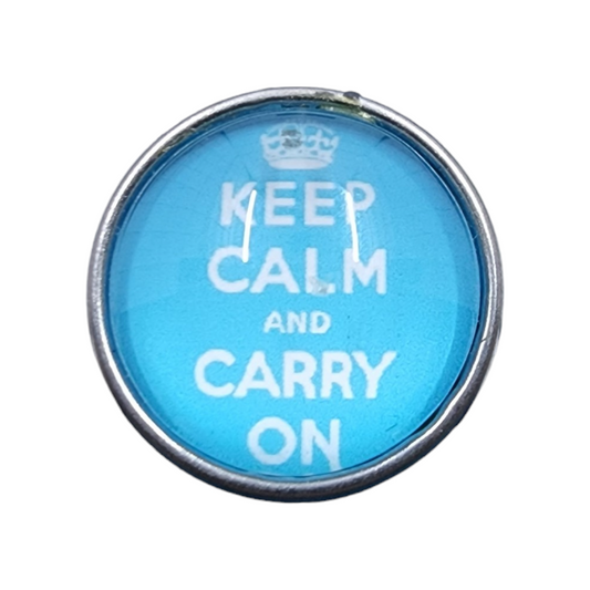 Saying "Keep Calm and Carry On" Snap