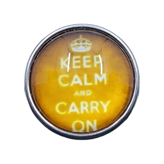 Saying "Keep Calm and Carry On" Snap