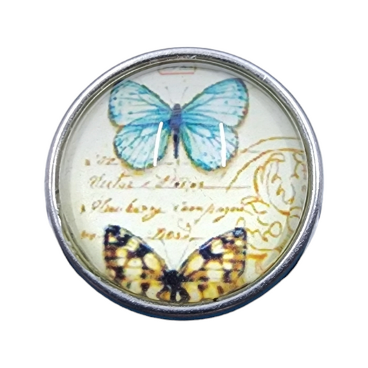 Multicolor Vintage Butterfly Snap