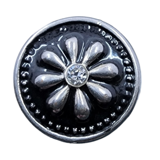 Black and Silver Flower