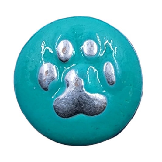 Blue and Silver Dog Paw Snap