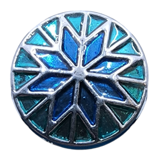 Blue and Silver Star Flower Snap