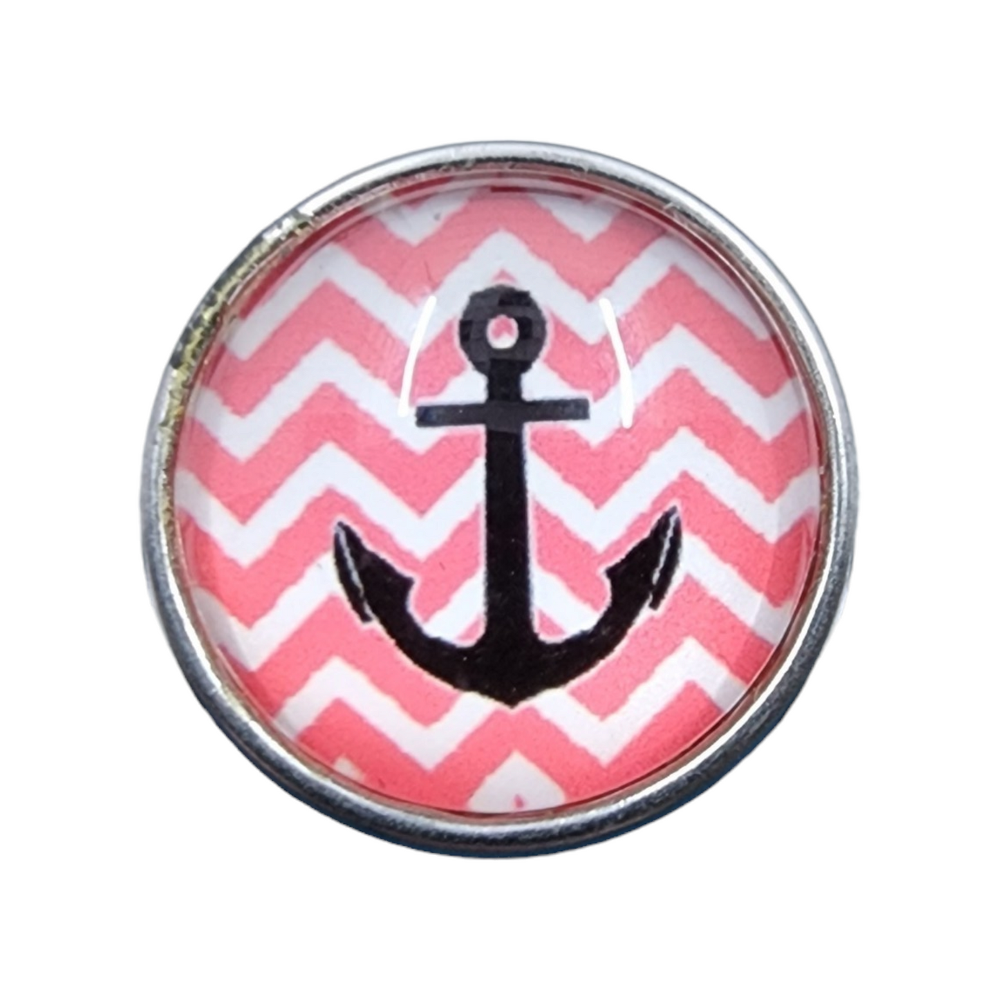 Nautical Pink Chevron Snap