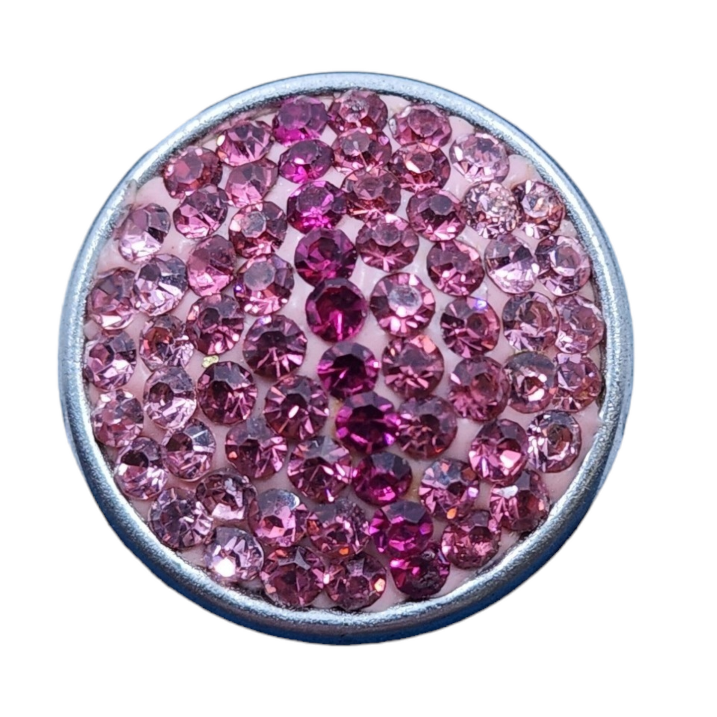 Pink Rhinestone Snap