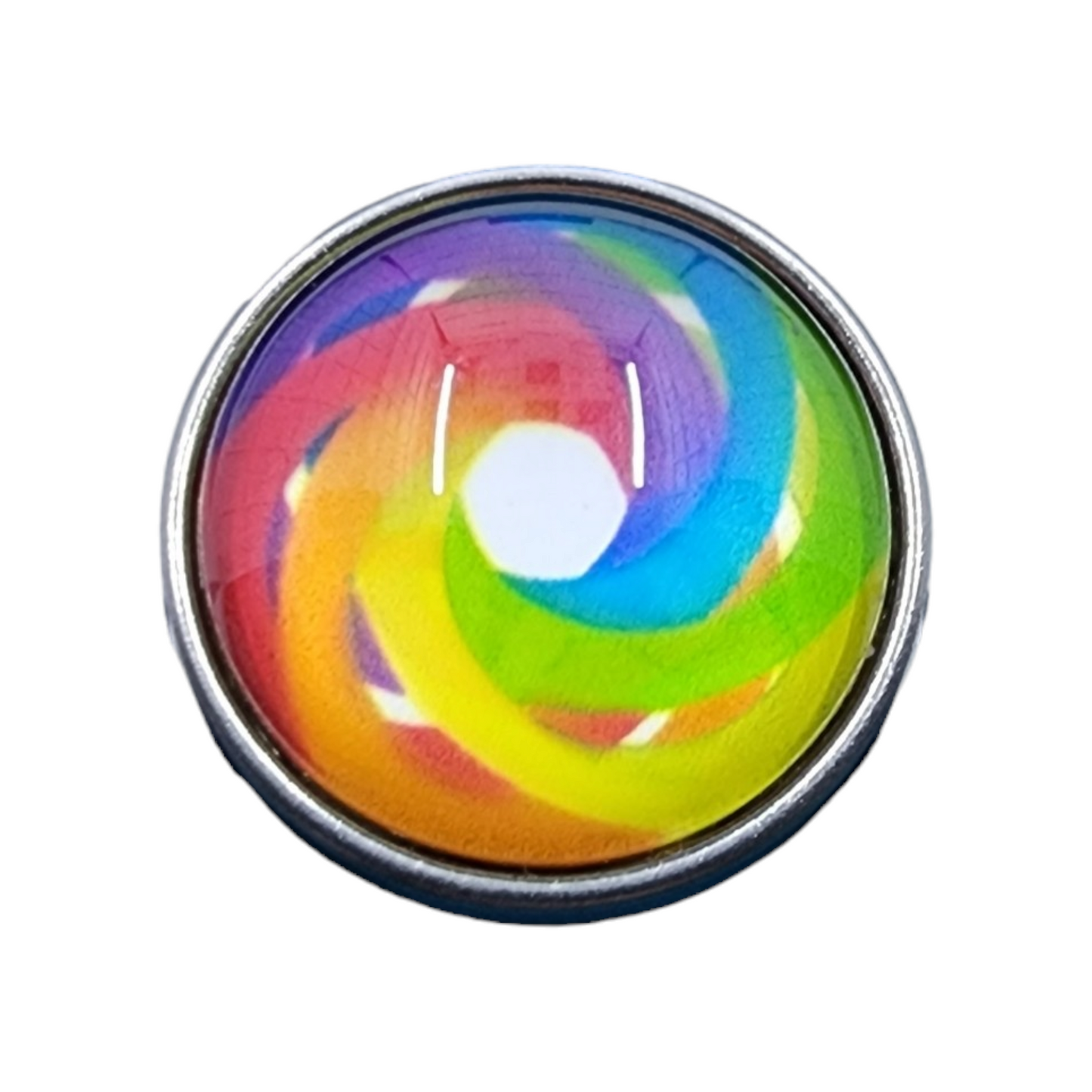 Multicolor Rainbow Swirl Snap