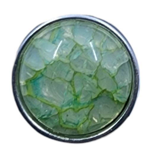 Green Faux Stone Snap