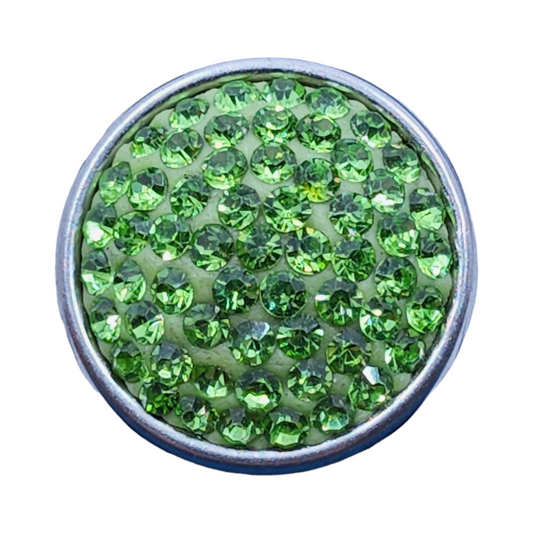 Green Rhinestone Snap